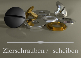 Zierschrauben /-scheiben